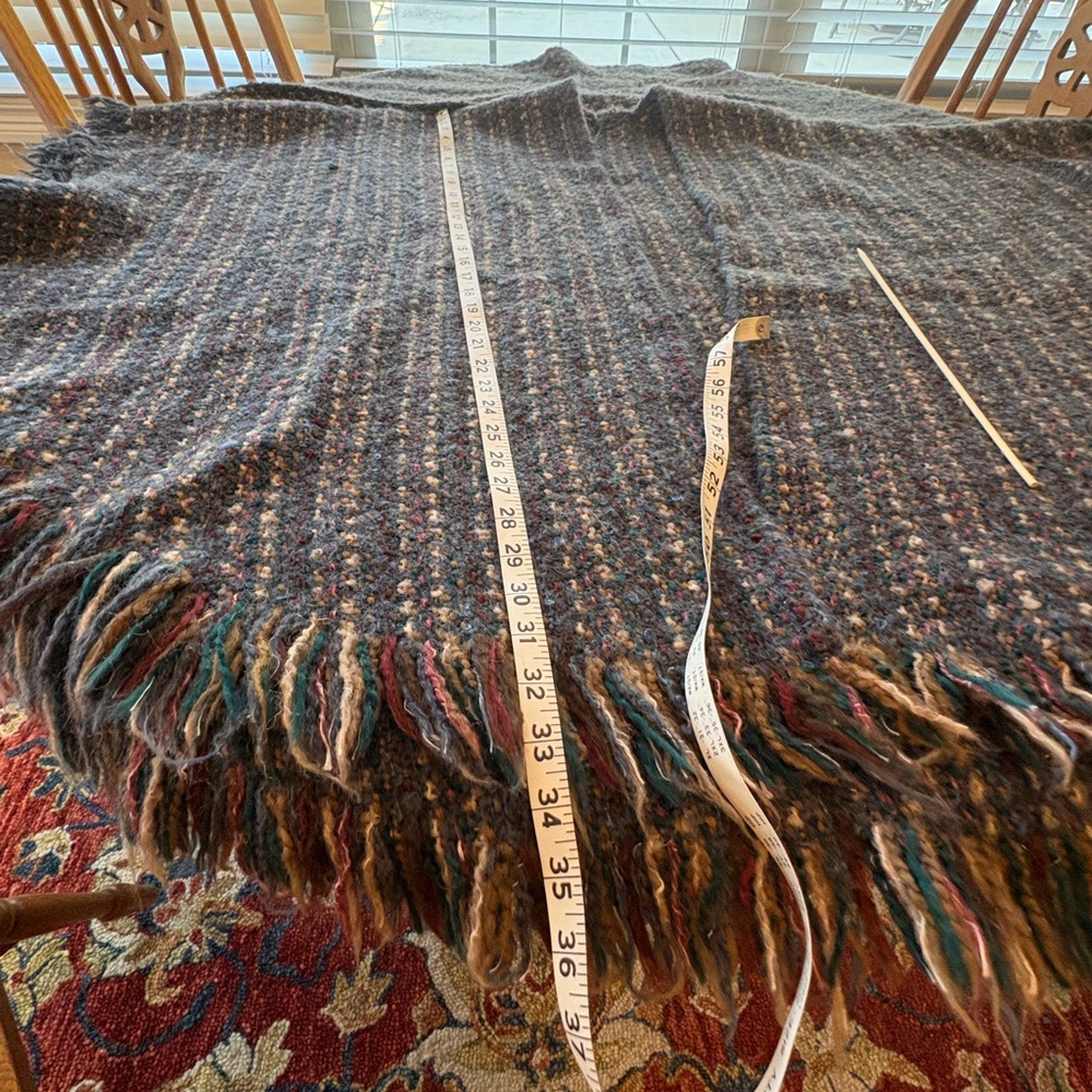 Tapestries Ireland Ltd Artisan Woven Wool Cape Poncho Cocoon Coat Helena Ruuth - Picture 5 of 13
